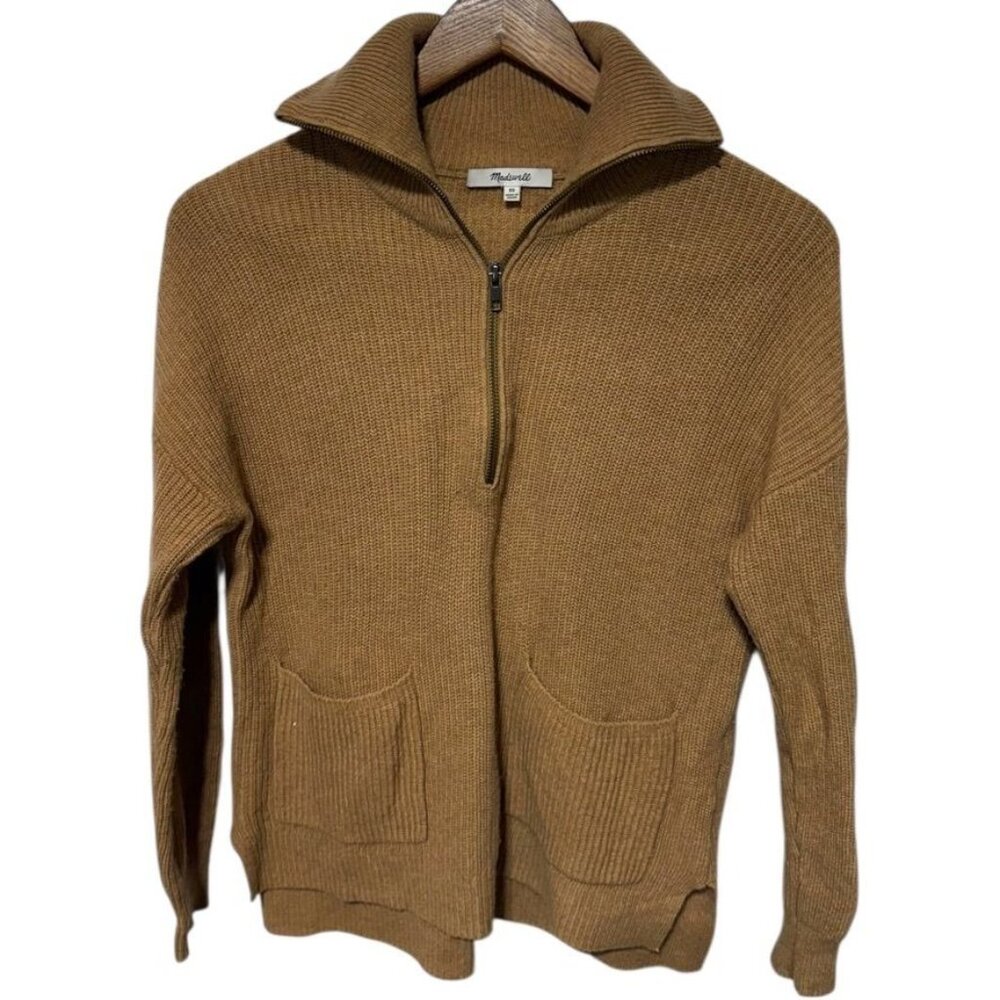 Madewell Merino Wool Ribbed Sweater Beigge Size XS